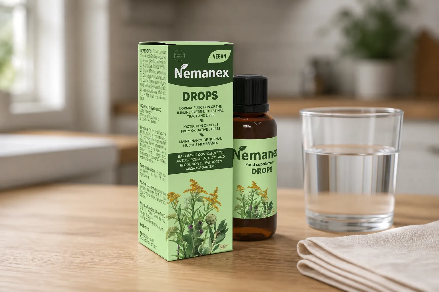Nemanex Cystitis — opakowanie na co dzień