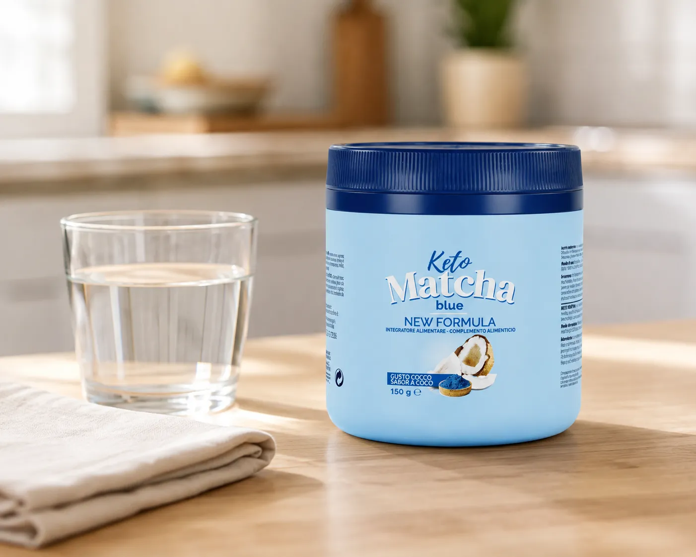 Keto Matcha Blue — opakowanie na co dzień