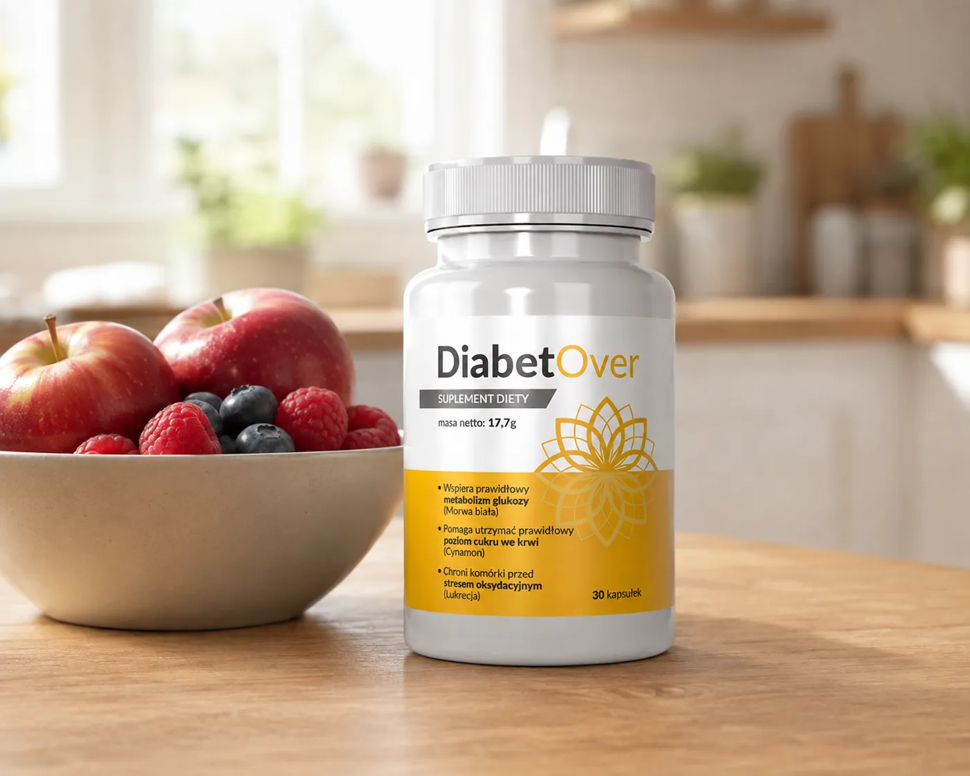 DiabetOver — opakowanie na co dzień