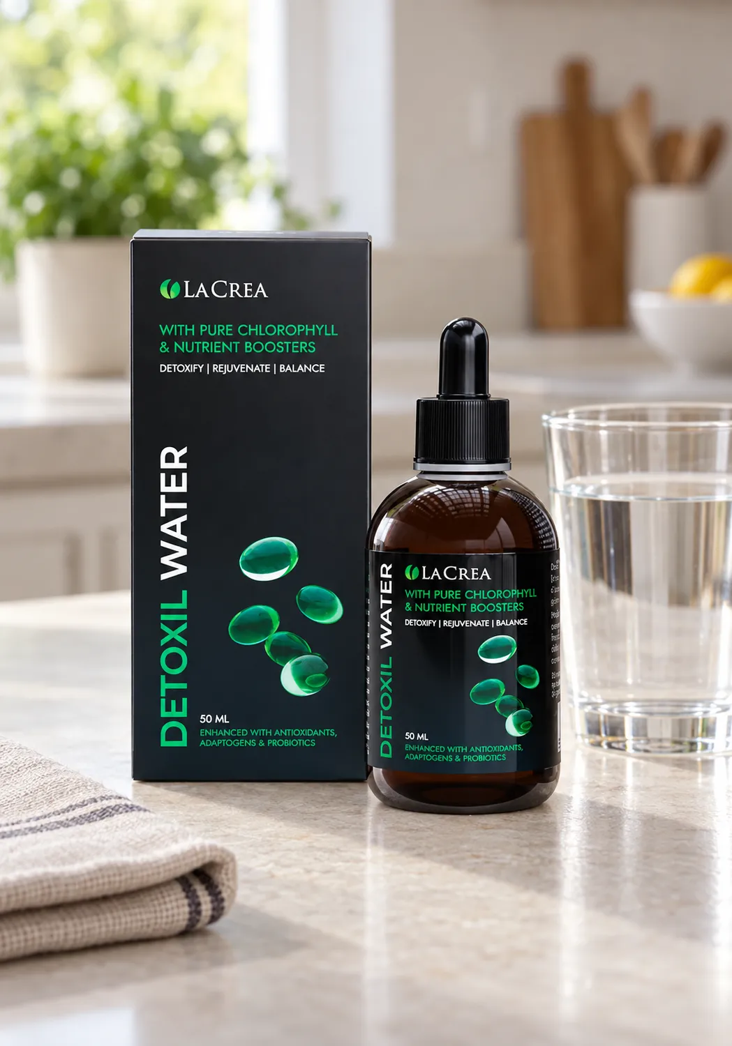 Detoxil Water — opakowanie na co dzień