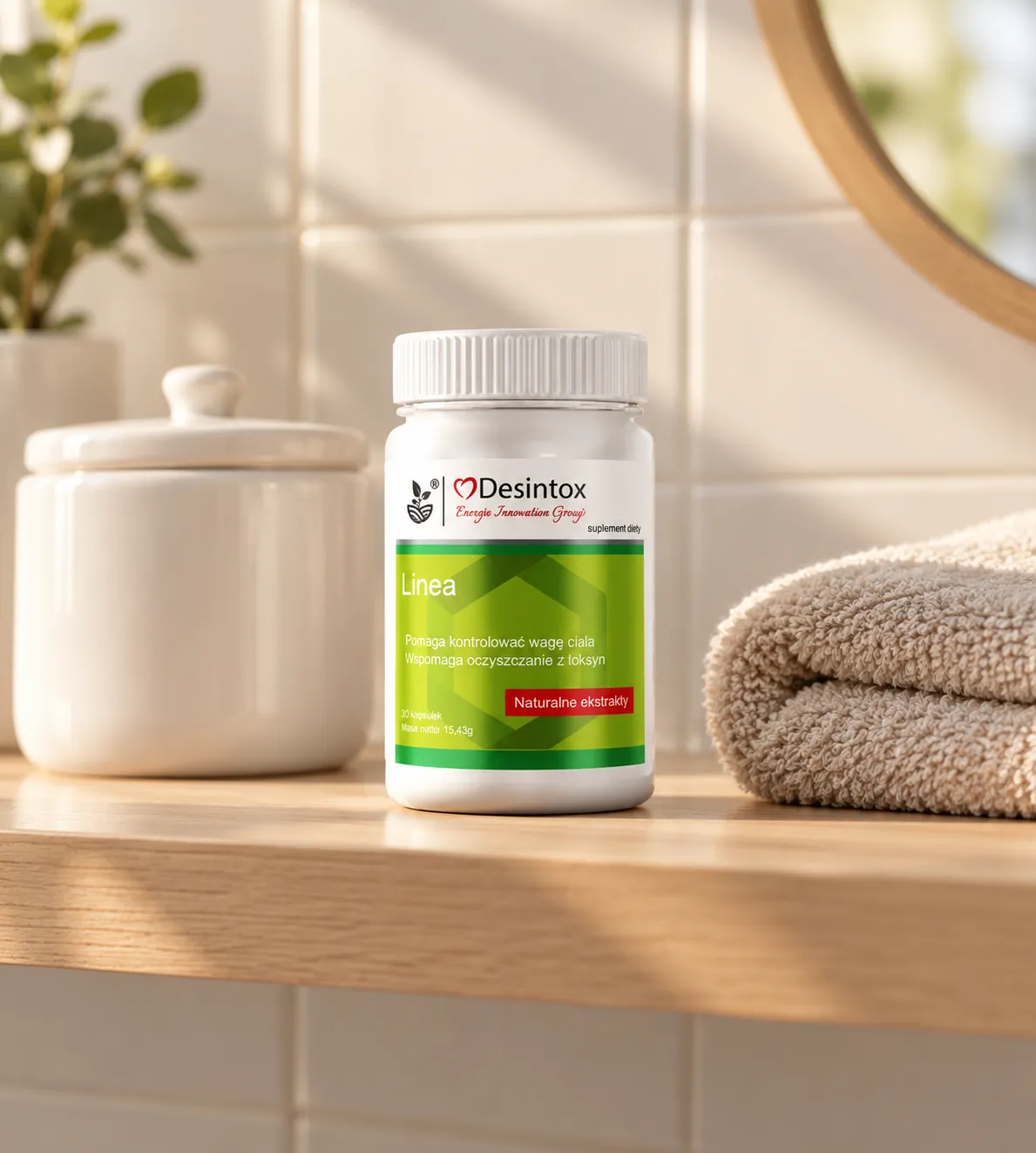 Desintox — opakowanie na co dzień