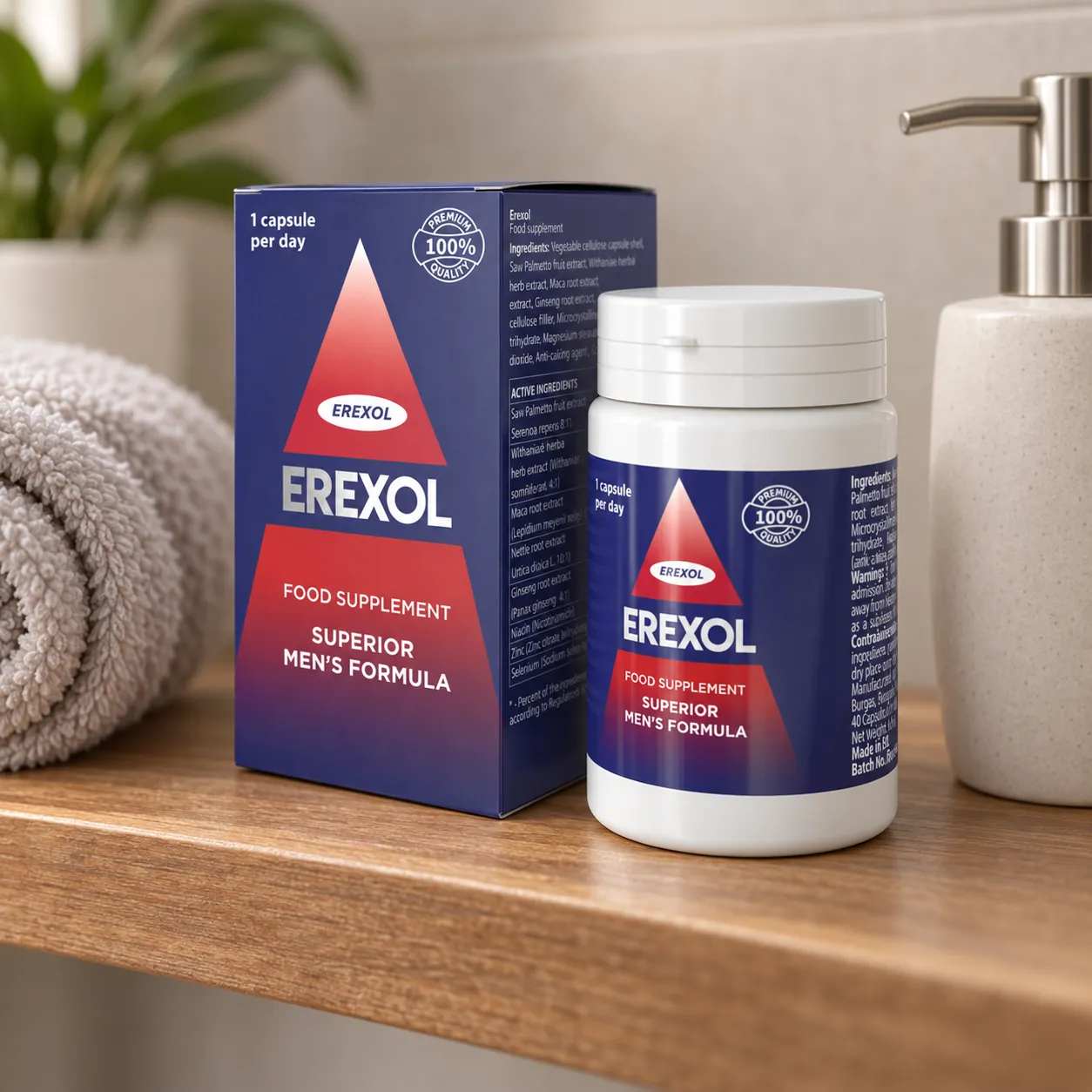 Erexol — opakowanie na co dzień